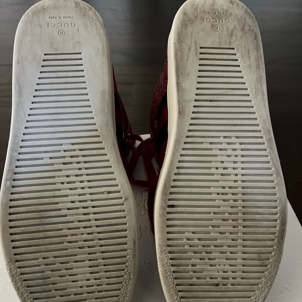 Authentic Gucci Kids Leather High Top Sneakers - Picture 8 of 8